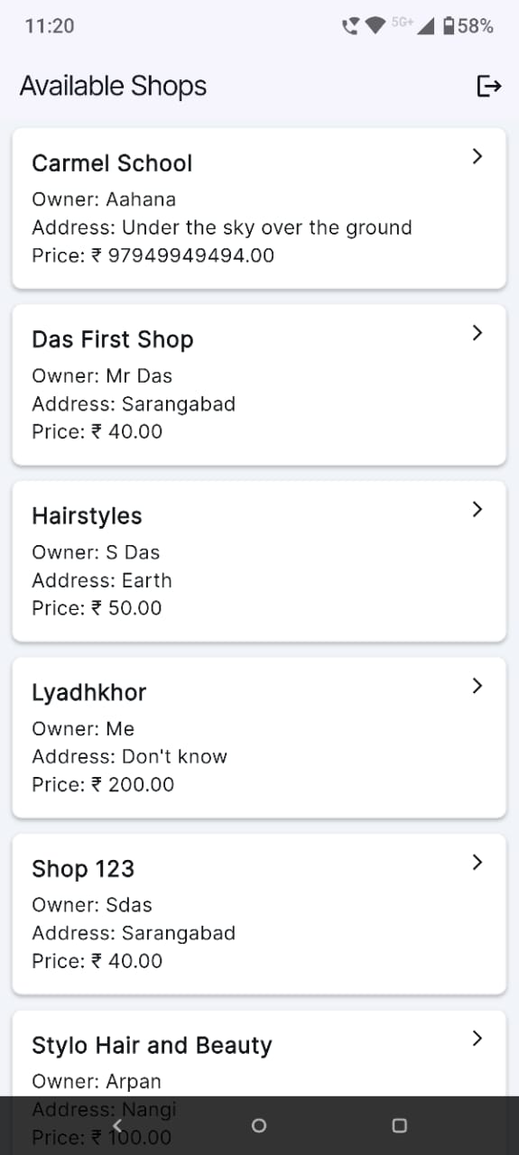 CutConnects App Screenshot - Early Booking